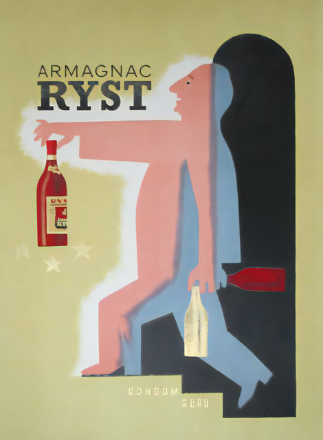 Vintage French Armagnac Ryst Advertisement Art Print - Premium Wooden Framed Poster