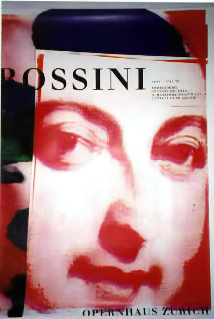 Rossini Opera House Zürich Abstract Portrait - Museum-Quality Matte Paper Poster