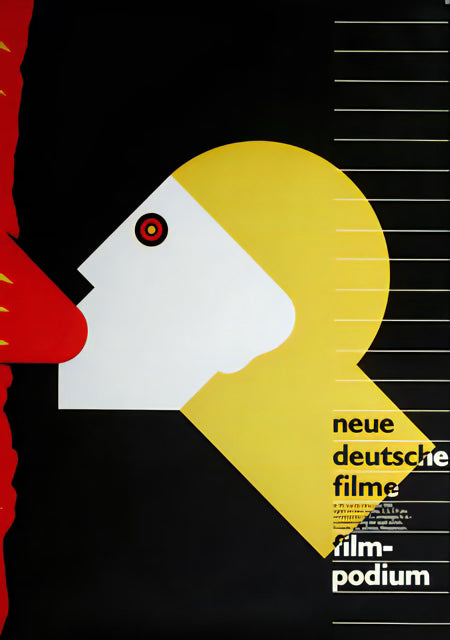 Neue Deutsche Filme - Bauhaus-Inspired Film Podium Museum-Quality Matte Paper Poster