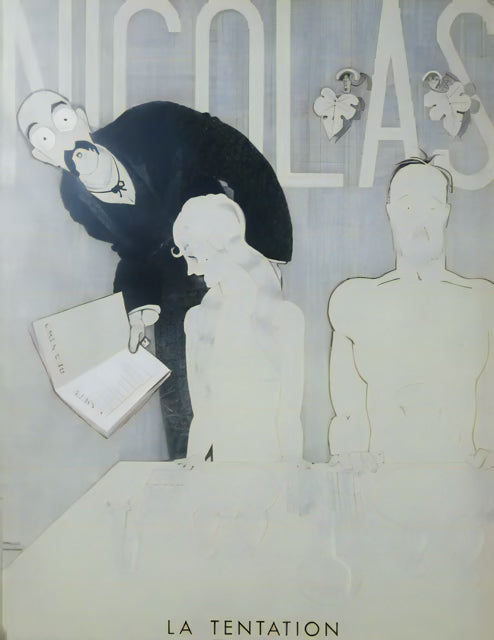 La Tentation: Vintage French Ad Poster on Museum-Quality Matte Paper