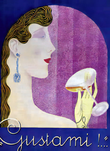 Art Deco Elegance: 'Gustami!' Premium Framed Poster with Museum-Quality Matte Paper