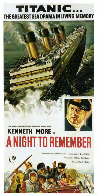 A Night to Remember Titanic Movie Poster - Premium Framed Wall Art with Museum-Quality Matte Paper